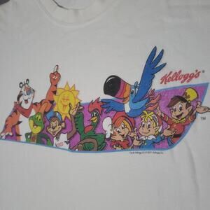 Rare 90s Kelloggs Mascot cereal tee Mens 2XL